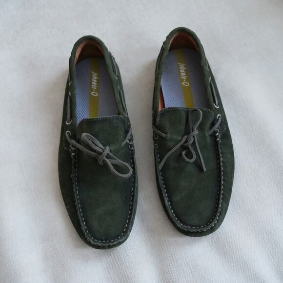 johnnie-O Other - 65 Johnnie-O Men’s Get-away driver  olive green suede driving moccasin slip-on